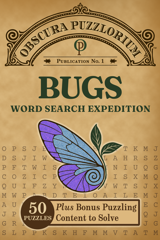 Bugs word search book cover image